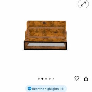 Rustic Wooden Display Shelf